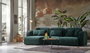 Atelier Del Sofa Kuba - Sofá Esquinero de Terciopelo Verde